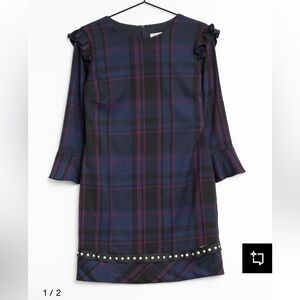 Liu Jo Milano Italian Designer NWT Blue/Purple Dress Size 44 Approx Size 8/10